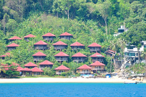 New cottages have been built in the Perhentian Kecil island