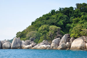 This is the southernmost part of the Besar island
