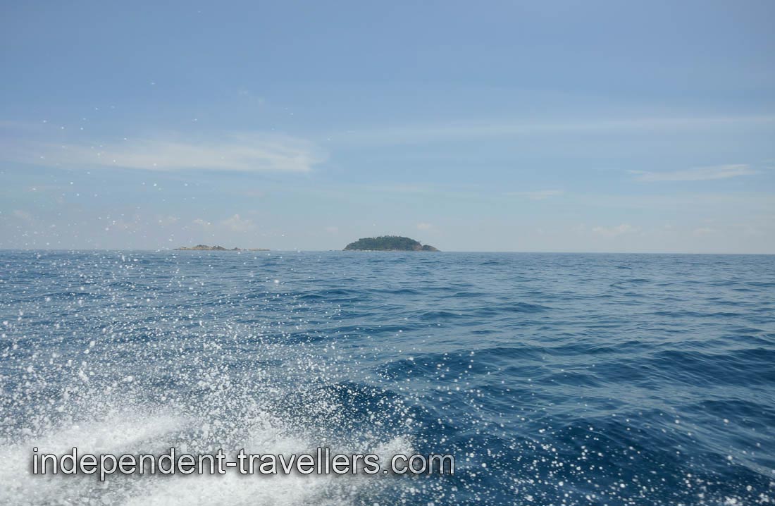View of the Tokong Burung and Rawa islands from the Serengeh island