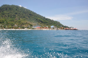 Fishing village on the Perhentian Kecil island