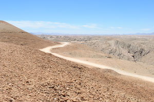 This is road which leads to the viewpoint of Kuiseb Canyon