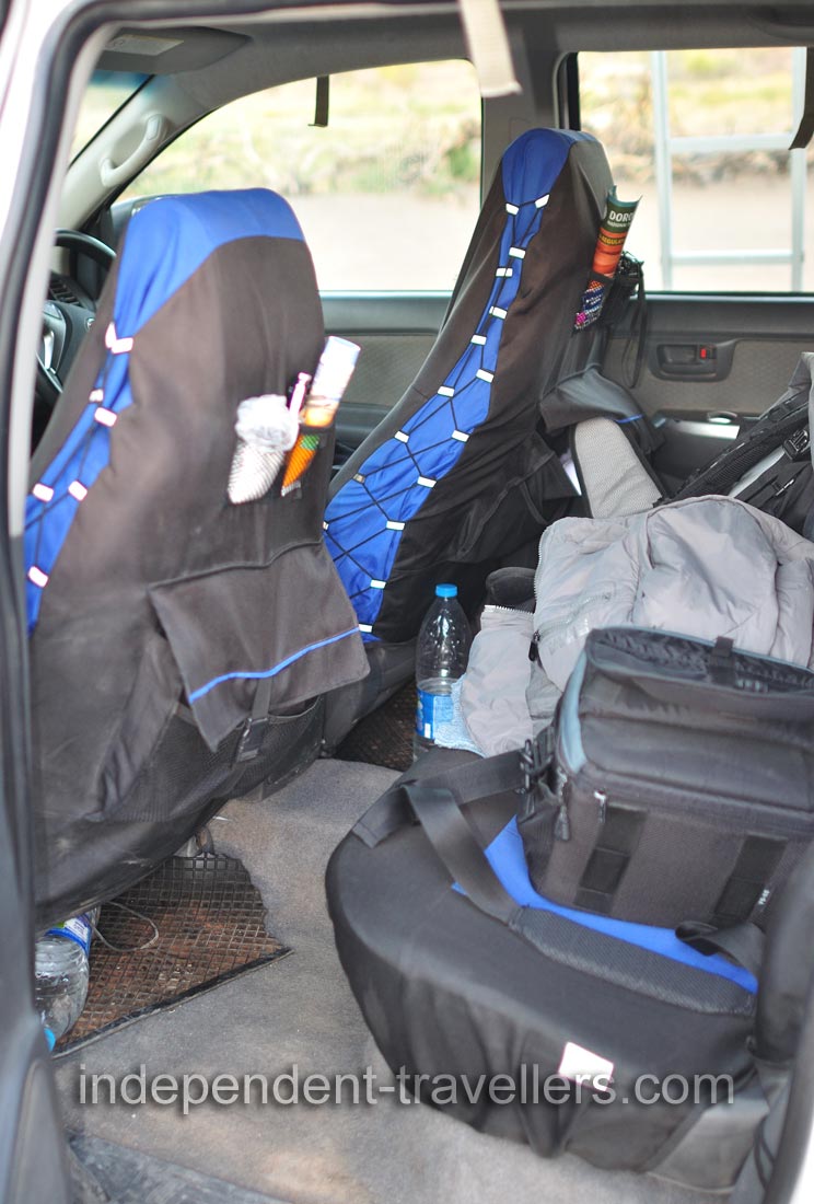 The vehicle interior of the Toyota Hilux 4x4 is very comfortable