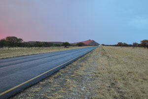B1 is one of the most important roads in Namibia, passing through the centre of the country in a north-south direction