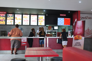 The interior of KFC Gobabis