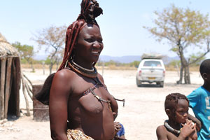 A winsome Himba woman