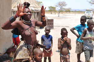 A fair Himba woman