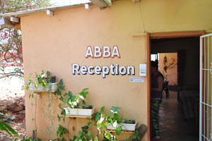 This is the reception of the Abba Guesthouse