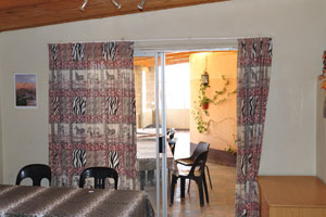 This is the interior of the reception of the Abba Guesthouse