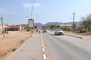 C43 road runs through the town of Opuwo