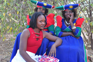 Namibian women are ready to be photographed
