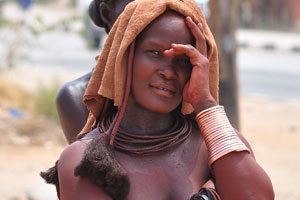 Undoubtedly, the tourists are interesting for Himba women