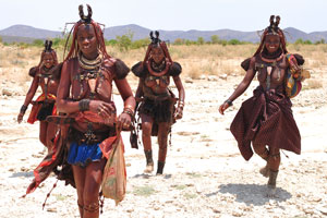 These lovely Himba girls agreed to photograph them for 100 Namibian dollars