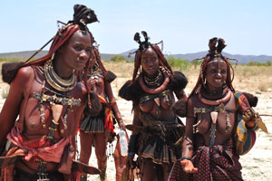 Himba girls look wonderful