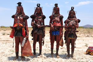 Fetching Himba girls