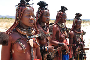 Pleasant Himba girls