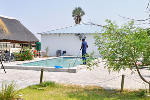 The Namibia Lodge 2000 and Safaris is situated less than 5km from Oshakati and a mere 2km away from the village settlement of Uukwangula