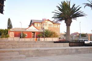 The Woermann House as seen from the harbour of Lüderitz
