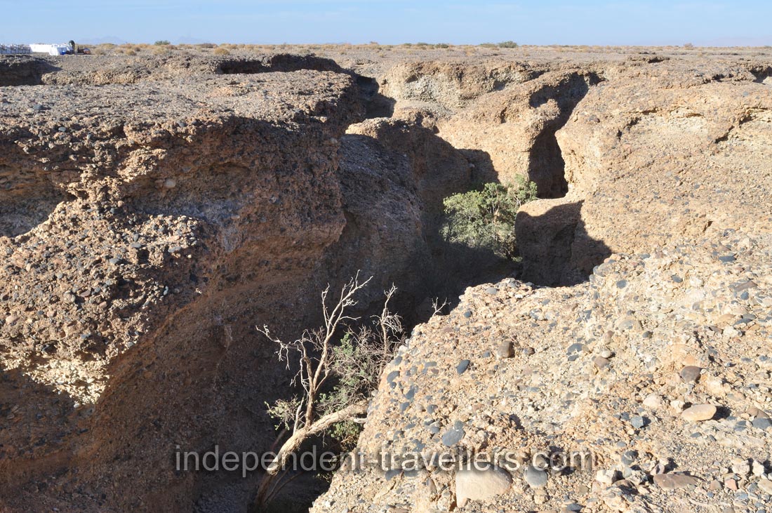 Sesriem Canyon is located about 4 km from Sesriem settlement