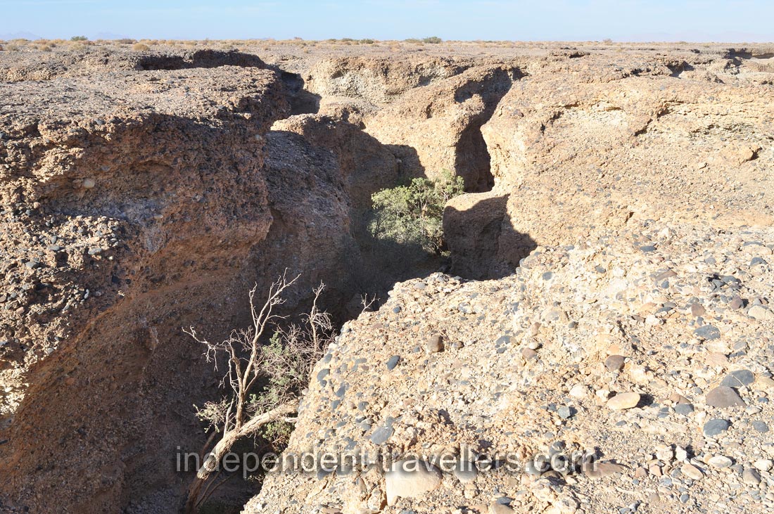 Sesriem Canyon is the second most important tourist attraction in the area after Sossusvlei