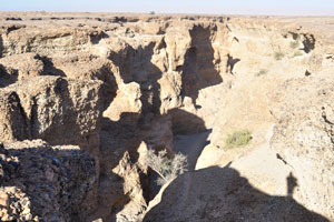 Sesriem Canyon is located approximately 4.5 km from the entrance gate of Namib-Naukluft National Park
