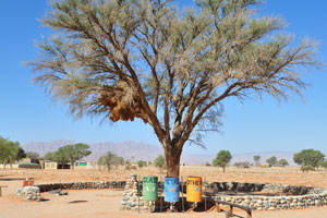 The camping pitch number 2 at Sesriem Campsite is equipped with electric power