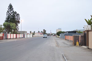 This is Moses Garoeb street in the area near the “Namibia Skipper Services” accommodation