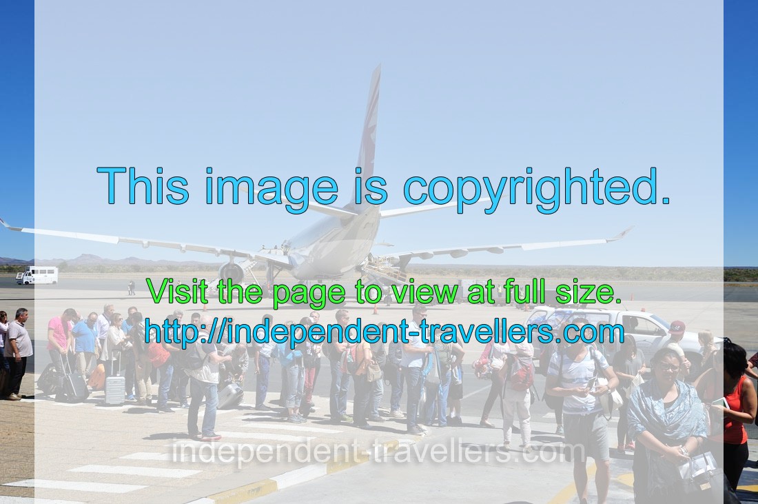 Hosea Kutako International Airport (IATA: WDH): we flew to Windhoek in this aircraft, which is operated by Qatar Airways