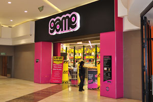 This is the entrance to Game department store