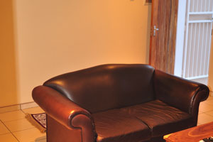 There is the sofa in the Emerald B&B