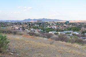 The city as seen from the Dorado viewpoint