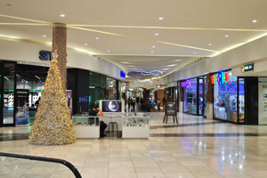 This is the interior of “The Grove Mall of Namibia”