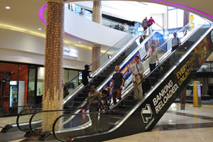 This escalator is located in “The Grove Mall of Namibia”
