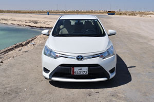 The car we rented is at Al Ghariya Open Beach