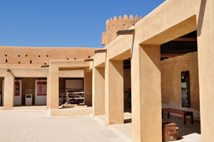 The interior of Al Zubara Fort