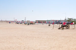 This is the parking place near Al Zubara Fort