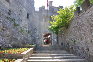 The entrance to the Cesta fortress, where the museum of Ancient Arms is housed