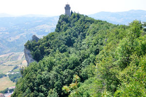 The Montale tower as seen from the Cesta fortress
