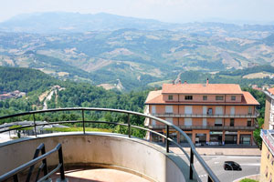 San Marino surroundings as seen from the Palazzo della Mutuo Soccorso