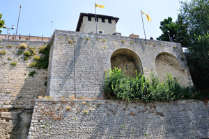 The San Francesco gate as seen from Piazzale Marino Calcigni