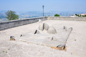 This viewing platform is near the entrance to the Guaita fortress