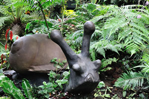 Snail statue in the Secret Garden