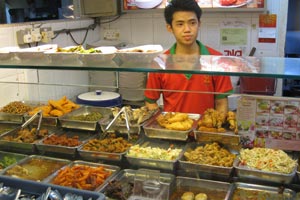 Food seller in Sim Lim Square Food Court