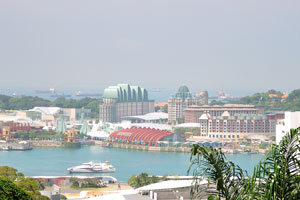 Faber Walk offers spectacular views of the southern part of Singapore