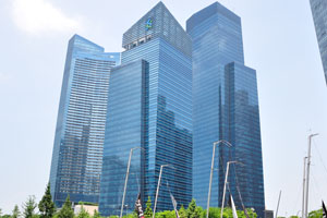 Skyscrapers of Marina Bay Financial Center