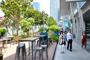 OverEasy Bar and Diner on Fullerton Heritage Promenade