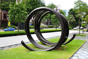 Spiral sculpture on Scotts Rd