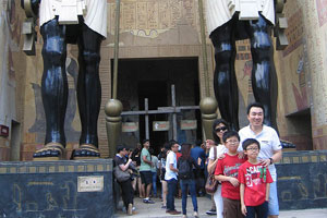 Revenge of the Mummy's entrance at Universal Studios Singapore