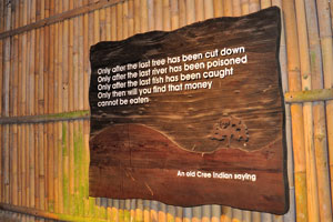 An old Cree Indian saying