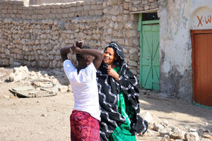 Somali man and woman have met on the street