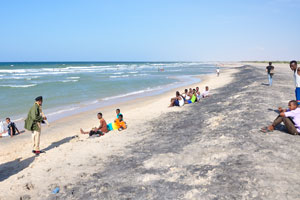 Local people like to go to the Alanti beach